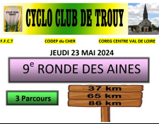 Randonnée « Séniors » du Cyclo Club de Trouy, le jeudi 23 mai 2024